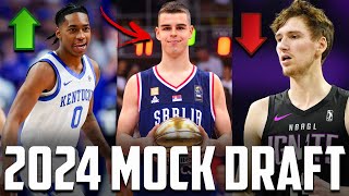 2024 NBA Mock Draft 40 BIG Changes At The Top [upl. by Slen]