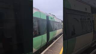 Class 377 leaving Portslade train [upl. by Ahsayn]