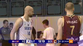 NLB ABA League 2 202425 Round 6 match Sutjeska Elektroprivreda  Bosna Visit Sarajevo 181224 [upl. by Greyson740]