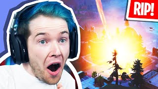 Reacting to TILTED TOWERS DESTROYED Fortnite Volcano Event [upl. by Rocher]