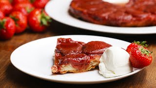 FrenchStyle Strawberry Tart Tarte Tatin [upl. by Weikert]