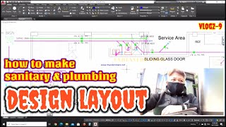 HOW TO MAKE A SANITARY amp PLUMBING DESIGN LAYOUT  SANITARY amp PLUMBING DESIGN LAYOUT  ENHENYEROWORK [upl. by Ardeen25]