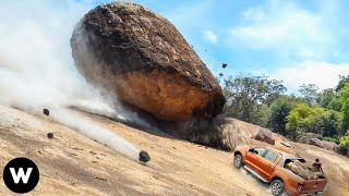 Tragic Moments Shocking Massive Rockfalls amp Landslides Filmed Seconds Before Disaster [upl. by Cook655]