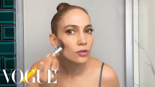 Jennifer Lopez’s Guide to Glowing Skin amp Face Contour  Beauty Secrets  Vogue [upl. by Francesco375]