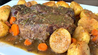 HOW TO MAKE POT ROAST IN THE INSTANT POT [upl. by Sherurd]