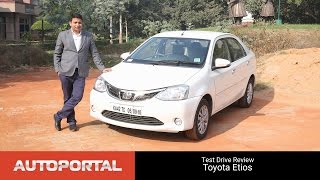 Toyota Etios Test Drive Review  Autoportal [upl. by Mcdonald966]