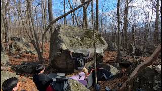 Incarcerated Scarfaces V7  Haycock Bouldering [upl. by Pinsky]