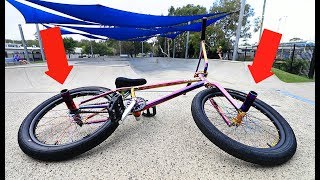 FIRST TIME RIDING BMX PEGS [upl. by Carilyn]