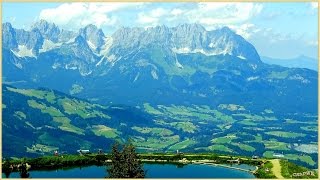 KITZBÜHEL  BERGBAHNEN Alpen Panorama Hahnenkamm Fleckalm Ehrenbach Höhe 1800 M [upl. by Yenohtna859]