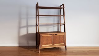 How To Make A Mid Century Modern Bookcase  Woodworking [upl. by Niltac109]