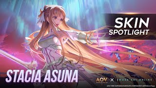 Stacia Asuna Skin Spotlight  Garena AOV Arena of Valor [upl. by Nahttam]