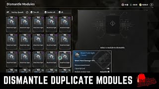 HOW TO EASILY DISMANTLE DUPLICATE MODULES IN THE FIRST DESCENDANT [upl. by Anar]