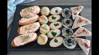 5 salse per tartine  velocissime e senza cuocere nulla 5 sauces for canapes [upl. by Aix216]