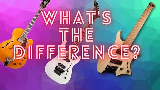 Solid vs Chambered vs Semi Hollow Body Electric Guitars  HOW ITS USED [upl. by Iduj836]