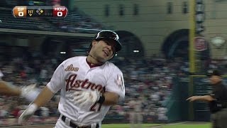 SFHOU Altuve hits an insidethepark home run [upl. by Ainolloppa]