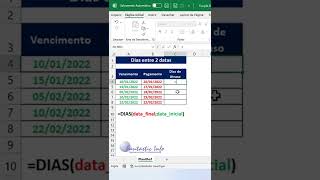 Como calcular dias entre 2 datas [upl. by Yetta]