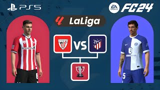 Athletic Bilbao vs Atletico Madrid  La Liga 202425  FC 24 Gameplay [upl. by Zacarias]