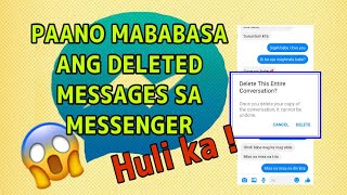 PAANO MABABASA ANG DELETED MESSAGES SA MESSENGER  HAPPY G [upl. by Adroj]