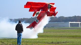 WORLD’S LARGEST FOKKER DR1 RC SCALE PLANE  Faszination Modellbau Friedrichshafen 2016 [upl. by Wiskind613]