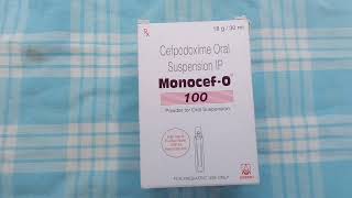 monocefo oral suspension usesdoseside effectsmonocefo 100 uses telugujyotshmultimedia [upl. by Araem]