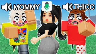 THICC EGIRL Trolling In Roblox VOICE CHAT 4 [upl. by Furlong]