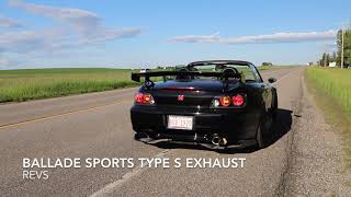 Project S2000 Ballade Sports Type S Exhaust Sound [upl. by Htinnek]