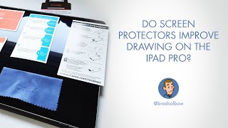 Drawing with tempered glass screen protectors on the iPad [upl. by Acnalb]