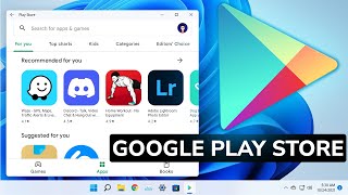 How to install Google Play Store in Windows 11 Install any App [upl. by Dolli]