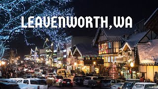 Christmas Town 2020  Leavenworth WA  Bavarian Village Christmas lights Nutcracker Museum PNW [upl. by Aneerahs]