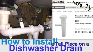 How to Install a Tail Piece on a Kitchen Sink With a Dishwasher Drain Vedat USTA [upl. by Ethelred123]