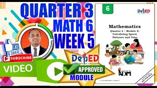 CENTRAL OFFICE Math 6 Quarter 3 Week 5 Calculate Speed Distance amp Time [upl. by Ylen556]