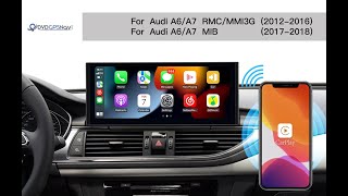 How to Install Audi A6 A7 123quot Screen Upgrade Apple Carplay [upl. by Harad691]