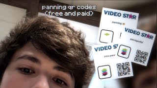 video star panning qr codes paid and free 🧇 panning effect screen float [upl. by Cleveland]