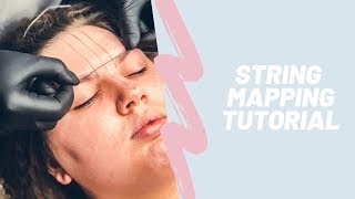 POV String Eyebrow Mapping Tutorial How To Design Perfect Eyebrows With String [upl. by Aihtebat85]