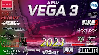 Vega 3 in 9 GAMES  AMD Athlon 3000G  in 2023 [upl. by Burtis]