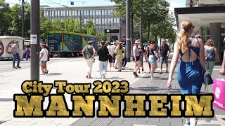 Mannheim 2023 Germany 🇩🇪 Mannheim city tour 4K [upl. by Etteloiv]