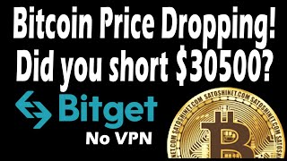 Bitcoin Price Dropping Did you short 30500 [upl. by Milah]