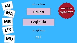 Nauka czytania sylabowego  sylaby z literą M część 1 [upl. by Woodring465]