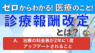 診療報酬改定とは？治療の料金表が2年に1度アップデートされること [upl. by Ehtiaf]