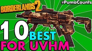 Top 10 Best Guns Weapons and Gear for Borderlands 2s Ultimate Vault Hunter Mode UVHM Guide [upl. by Seiber]