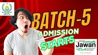 Kamyab jawan Program Batch5 Admission Starts NAVTTC [upl. by Thilde983]