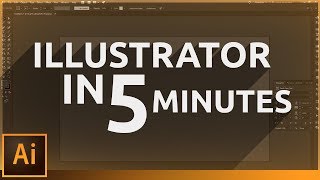 Learn Illustrator in 5 MINUTES Beginner Tutorial [upl. by Ibbison258]