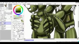 SpeedPaint Springtrap and Plushtrap Five Nights at Freddys 4 [upl. by Adnohryt]