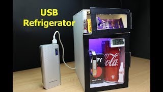 How to Make Mini USB Refrigerator at home [upl. by Ocirne902]