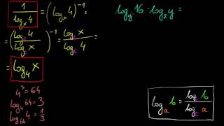 Zastosowanie wzoru na zamianę podstawy logarytmu [upl. by Ramunni]