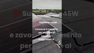 Fotovoltaico industriale installazione su tetto piano con zavorre sunballast sunpower solaredge [upl. by Reimer783]