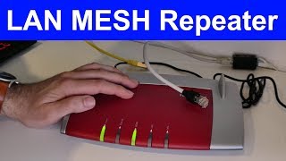 FritzBox als MESH WLAN Repeater über Kabel LAN einrichten [upl. by Killie120]