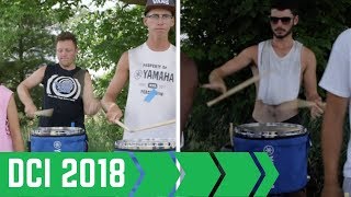 Bluecoats 2018 Drumline Flam Jam [upl. by Irrabaj936]