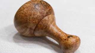 Woodturning How To Make A Baby Rattle  Carl Jacobson [upl. by Lambert]