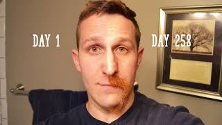 Growing Mustache Timelapse 9 Months [upl. by Nathanson]